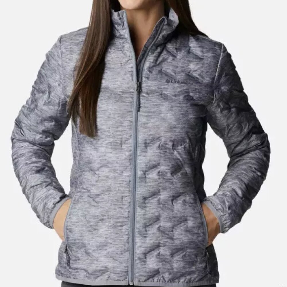 Columbia Omni-Heat 650 Delta Ridge Down Jacket Grey Size L